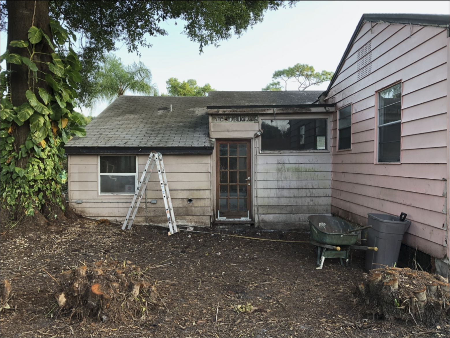 House 1 — rear & patio before